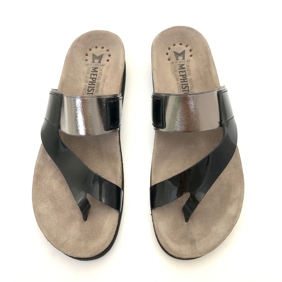 mephisto silver sandals